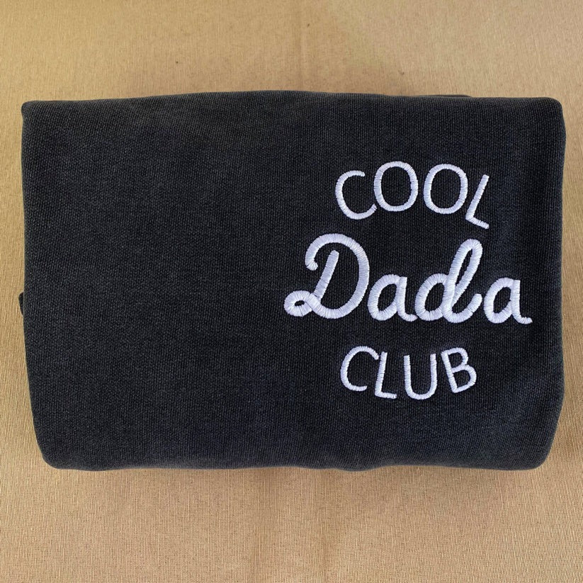 Embroidered Cool Dads Club Hoodie with Kids Names - Father Gift