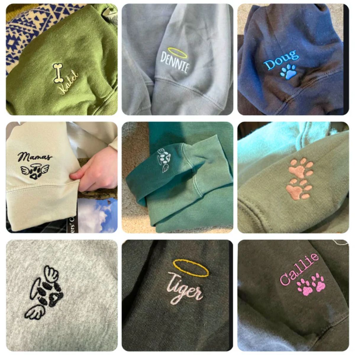 Embroidered One Love Cat Mama Hoodie - Cat Mother Gift