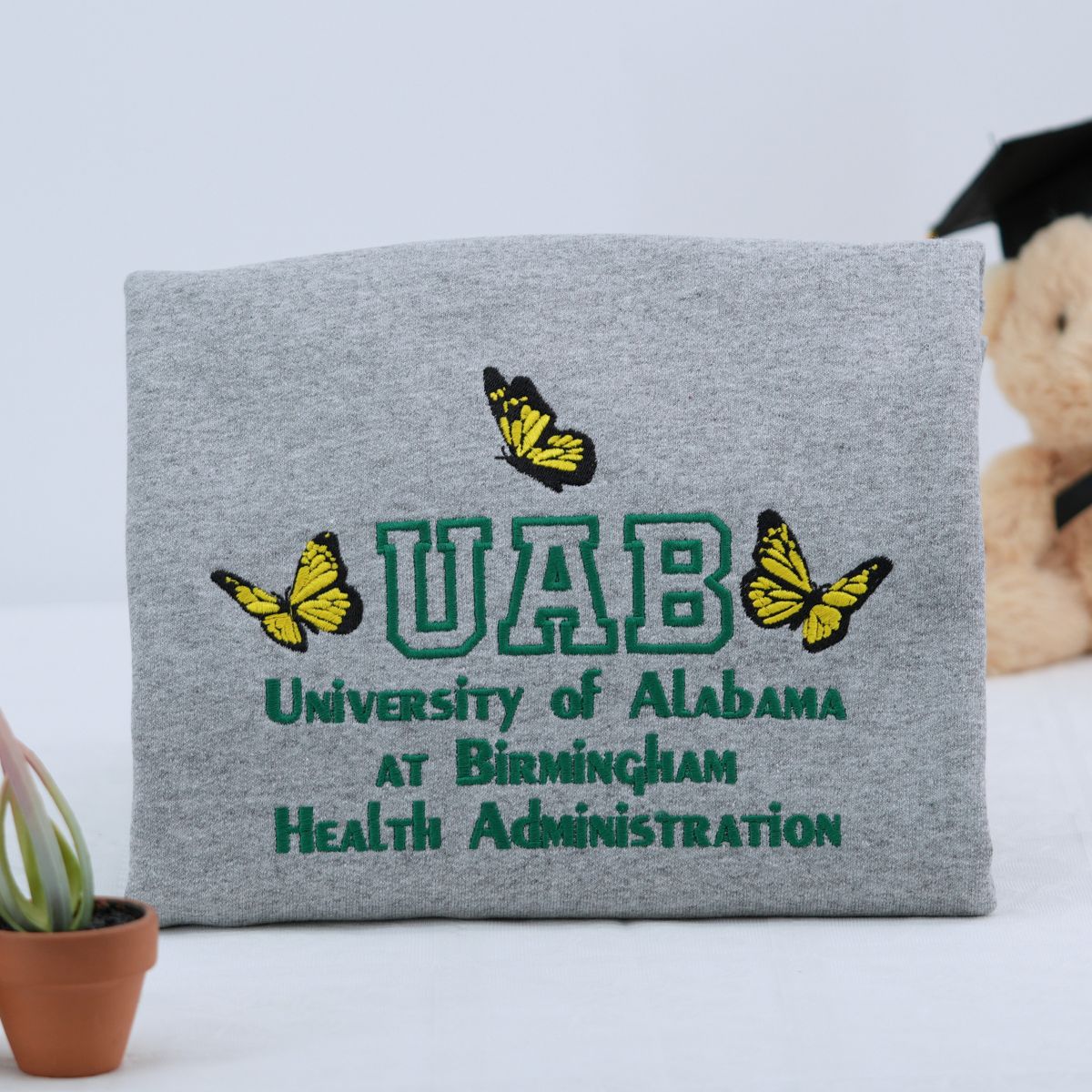 Embroidered Initials Hoodie - Graduation Back to School Gift