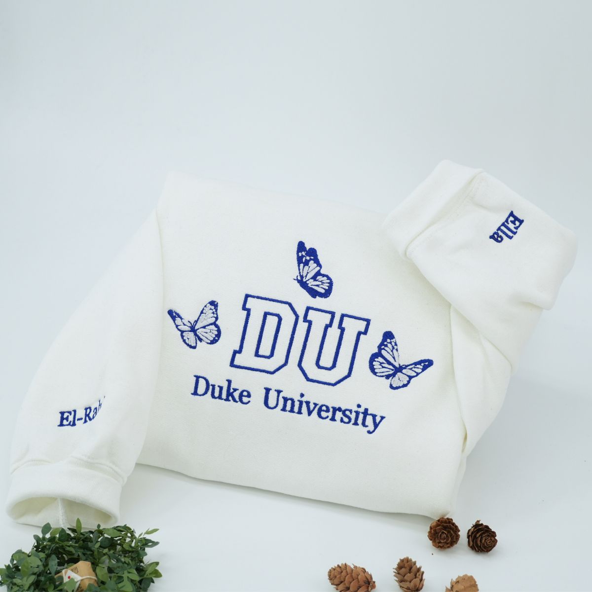 Embroidered Initials Hoodie - Graduation Back to School Gift
