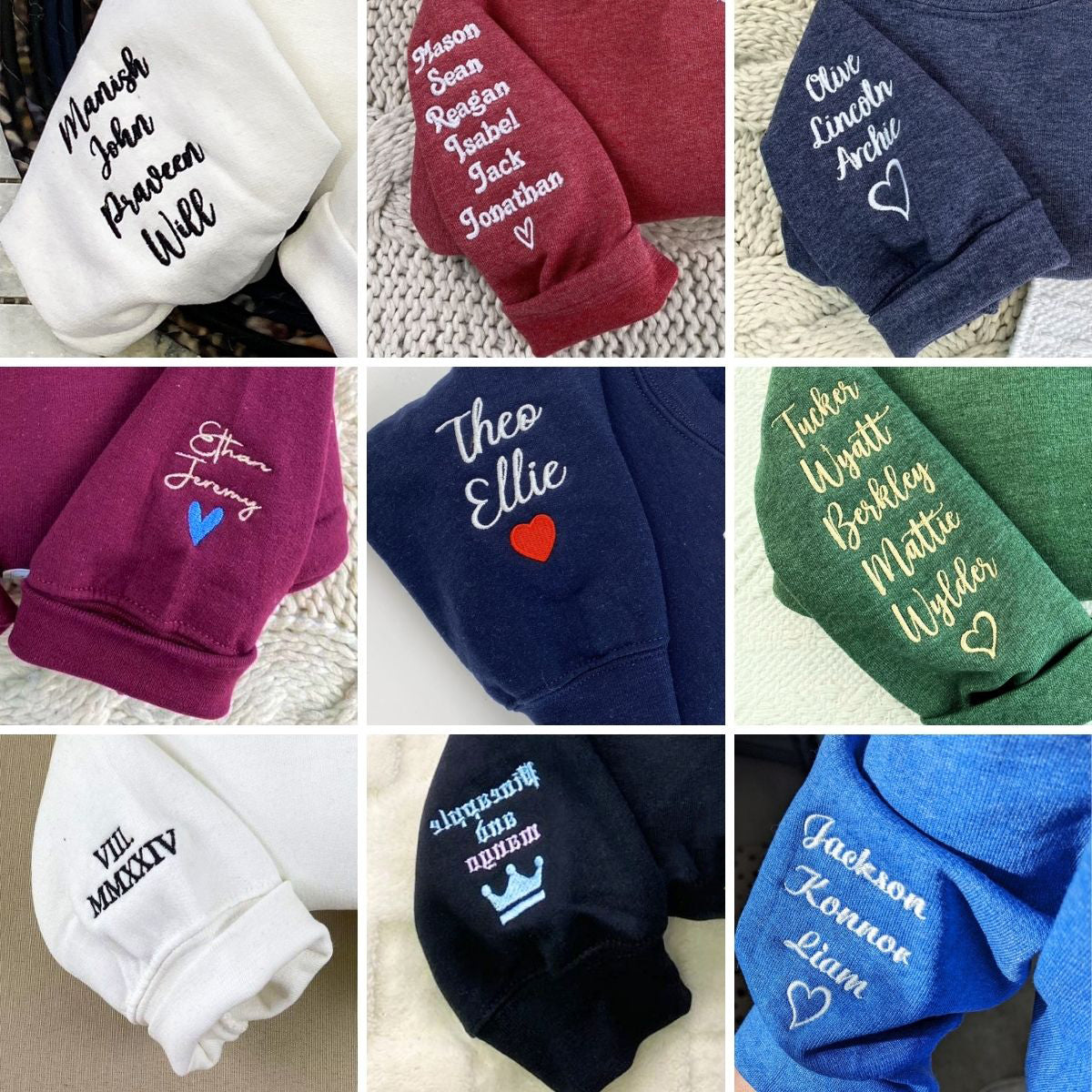 Embroidered Favorite Song Hoodie with Photo Portrait - Romantic Couple Gift